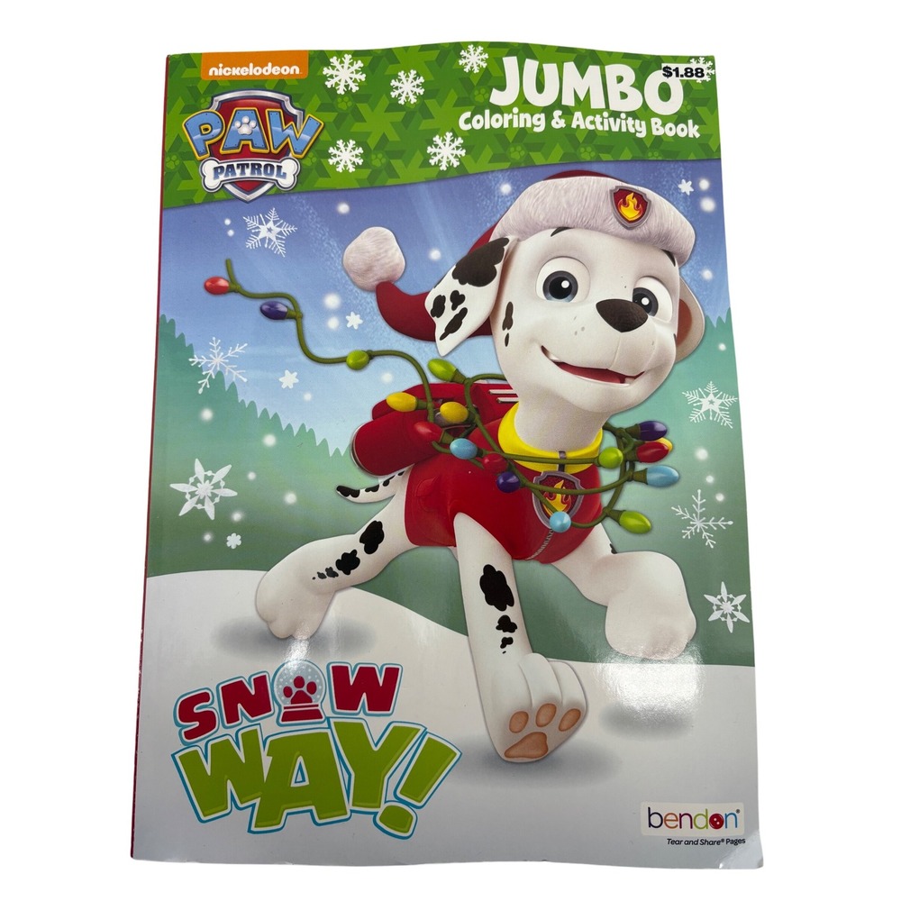 2017 Nickelodeon Paw‎ Patrol Holiday Coloring Activity Book Marshall Skye Chase